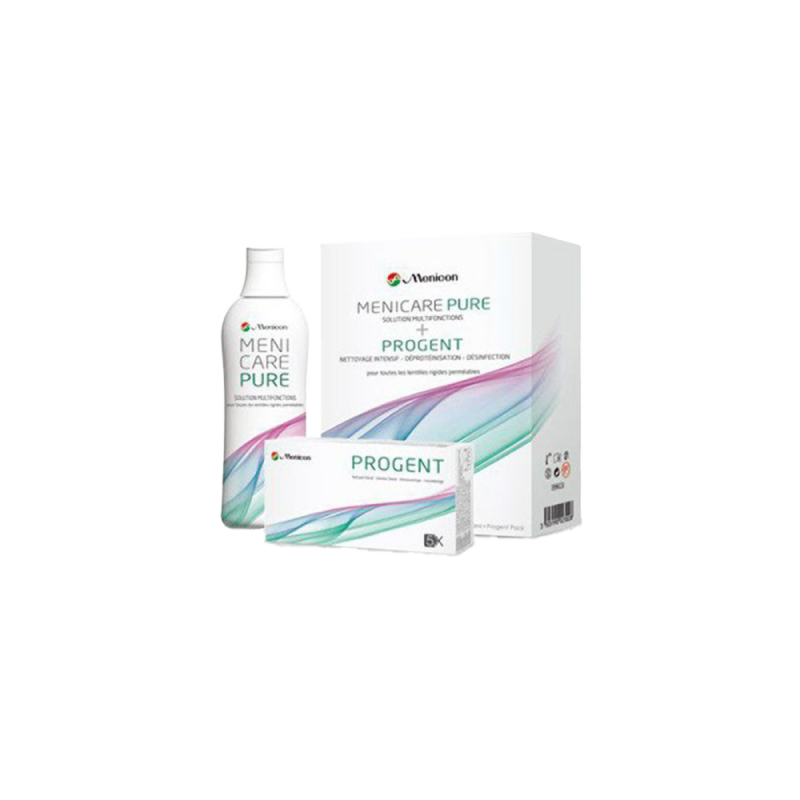 Solution d'entretien Pack 1+1 MeniCare Pure/Progent