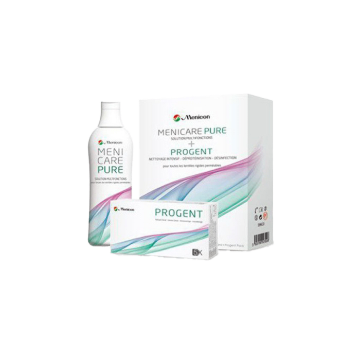 Solution d'entretien Pack 1+1 MeniCare Pure/Progent