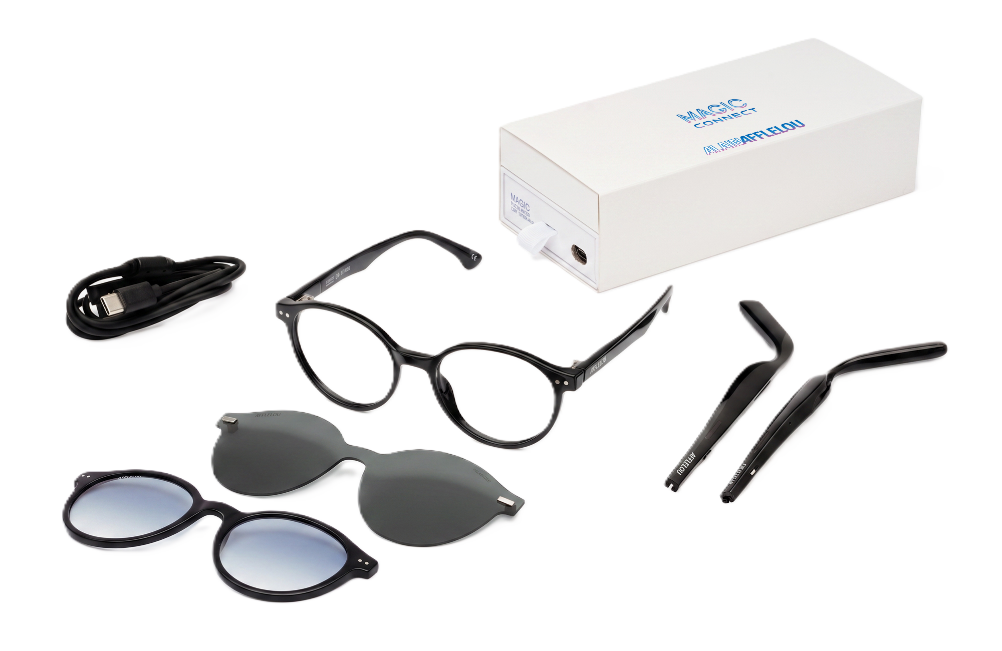 Lunettes de vue AFFLELOU MAGIC CONNECT RECORD EM442 GR01 4920